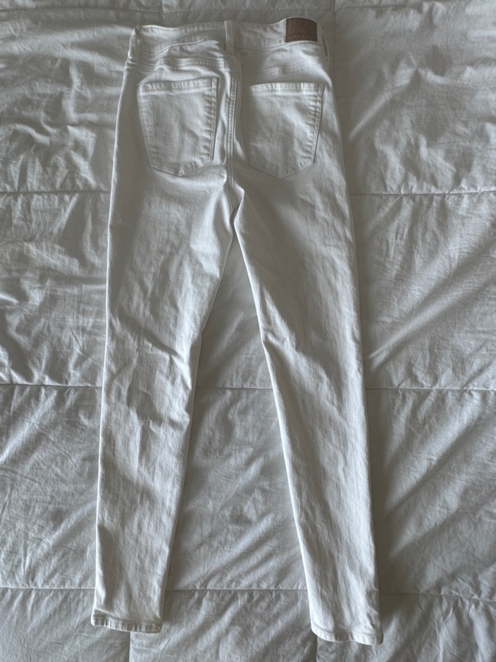 American Eagle Next Level Stretch Hi-Rise Jegging White Skinny Jeans Size 4 - Picture 4 of 10